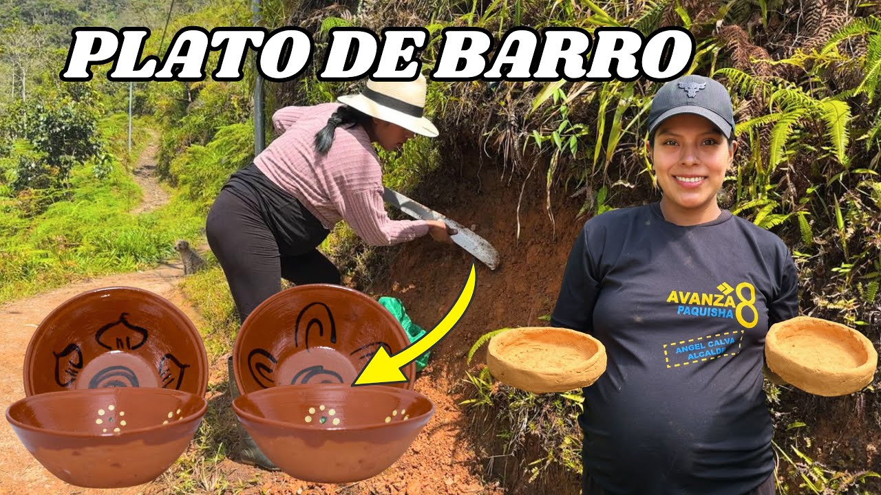 Fabrique mis propios PLATOS DE BARRO super fácil y rápido.