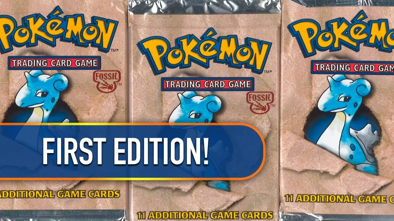 First Edition Pokemon Fossil Pack YouTube