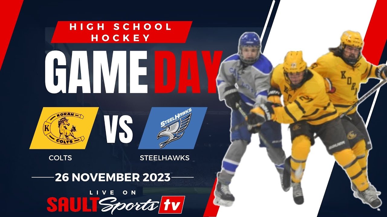 “Intense High School Hockey Showdown Colts and Hawks Face Off in Epic
