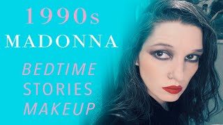 1990s Madonna Makeup Tutorial - Bedtime Stories Inspired Pop Drama Makeup in Blues and Purples