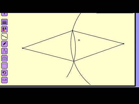 Draw a rhombus