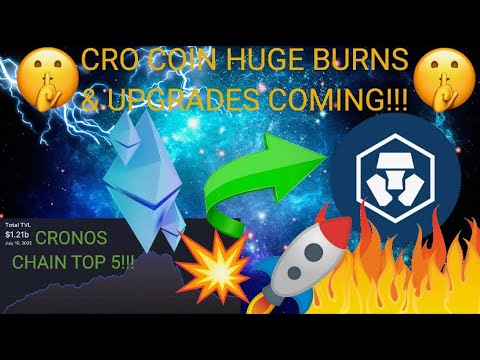 CRO COIN BREAKING NEWS!!! CRONOS CHAIN TOP 5 + HUGE UPGRADE COMING! CRYPTO.COM BURNS MORE CRO ? BTC