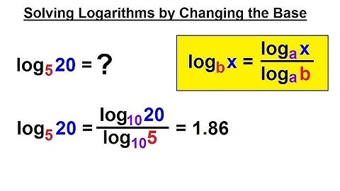 PreCalculus - Logarithmic Function (12 of 23) Solving Logarithms by Changing the Base