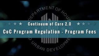 CoC Program Regulation - Program Fees