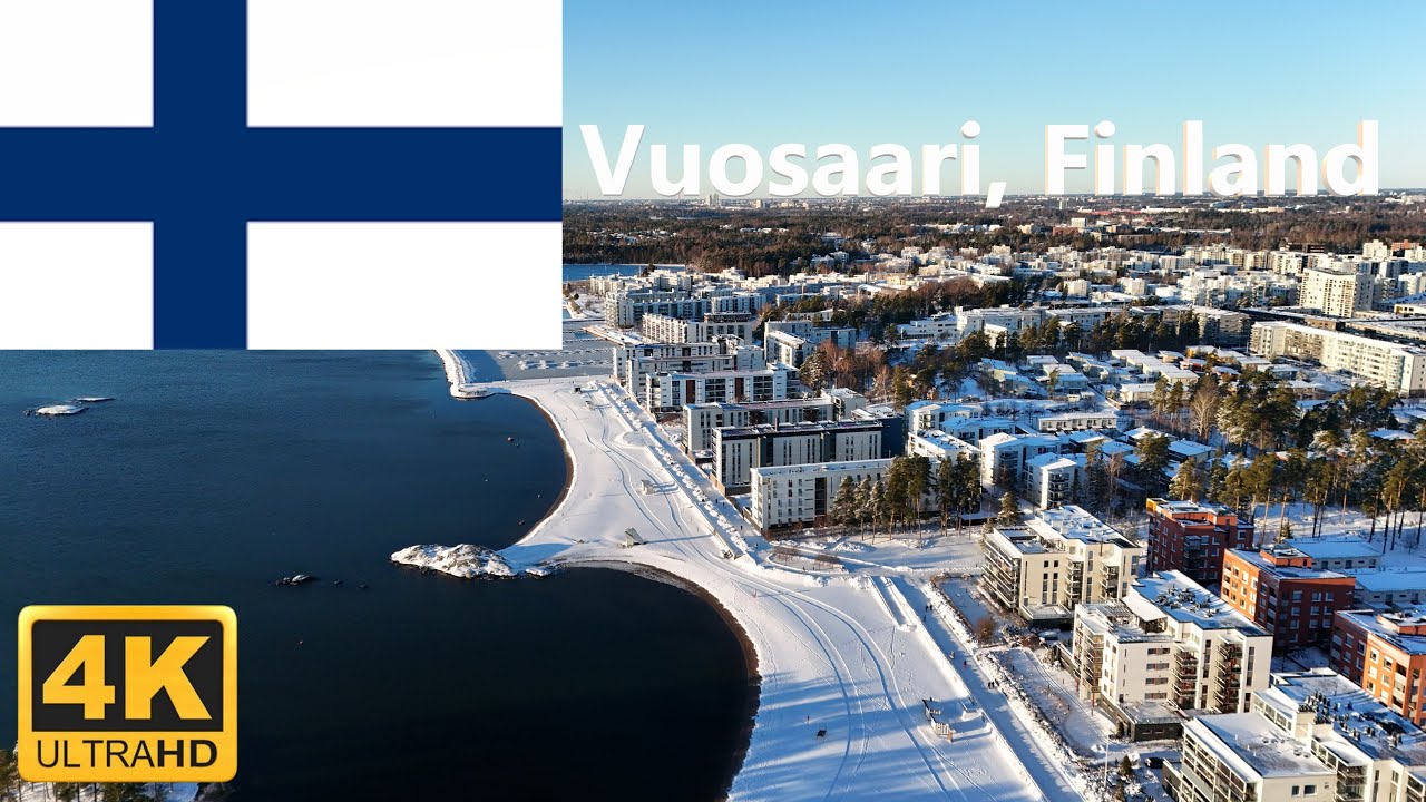 ❄️🔥 Finland in 4K | Frozen Vuosaari from Above 🚁 Epic Cinematic Drone Views 🇫🇮