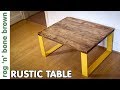 Rustic Coffee Table Using Scaffold Boards