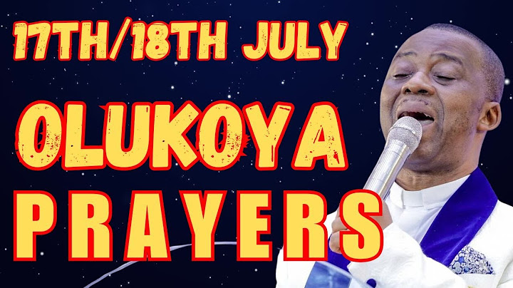 18TH JULY, 2025 - ALL NIGHT BREAKTHROUGH MFM MIDNIGHT OLUKOYA PRAYERS FOR DELIVERANCE #mfm