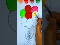 balloons | Colorfull Balloons |#shorts  #kids #coloralphabets #preschool #art