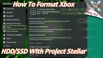 How To Format/Upgrade An Xbox HDD/SSD With Project Stellar!
