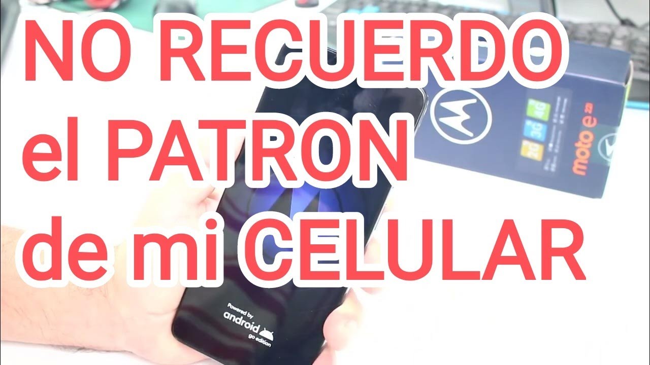 no recuerdo el patron de mi celular Motorola Moto E22i, E22 y E20