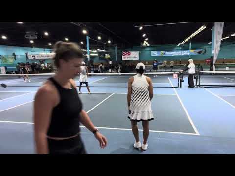 Final, women’s doubles Amy Zhang &Tracy Zhou against team TGO Pickle Crew.