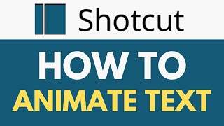 How To Animate Text in Shotcut | Text Keyframe Animation| Shotcut Tutorial screenshot 3