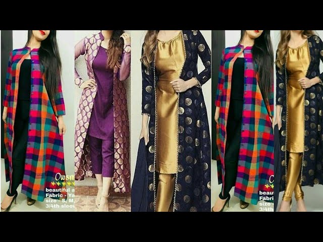 fcity.in - Women Shrug Kurti Zari Woven Multicolor Woollen Kurti /  Chitrarekha