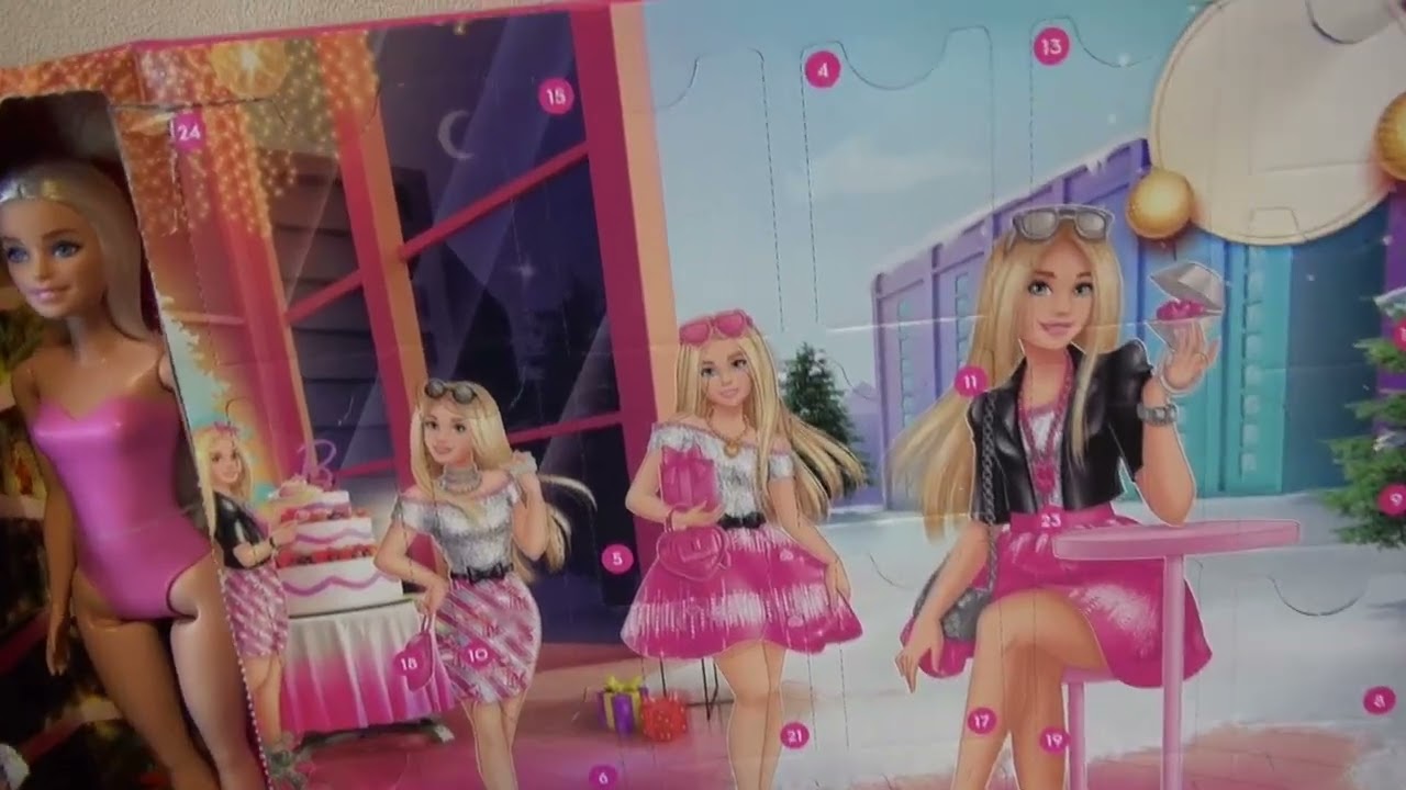 I opened my 2025 Barbie Advent Calendar like this!! - YouTube