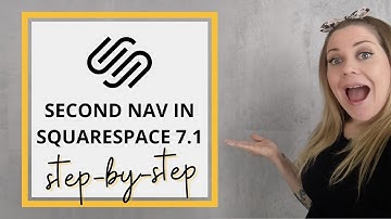 How to Create A Second Nav in Squarespace 7.1 // Squarespace 7.1 Custom CSS Tutorial