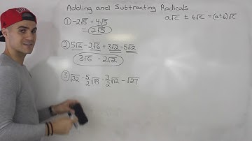 MCR3U - Adding and Subtracting Radicals - Grade 11 Functions