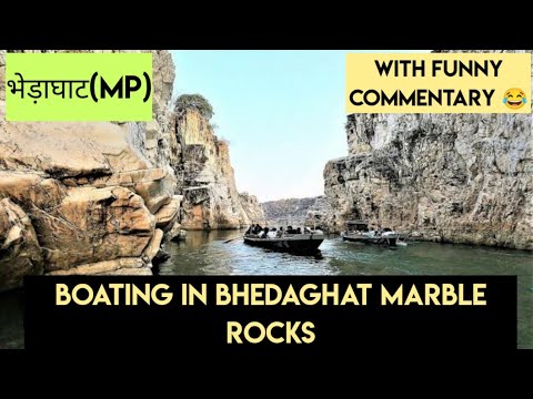 Bhedaghat Boat Ride with Funny commentary 😂 Marble Rocks Bhedaghat Jabalpur@Dolly Parmar