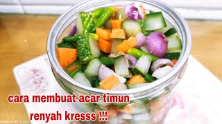 CARA MEMBUAT ACAR TIMUN RENYAH KRESS !!! MENU HARIAN