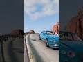 Cars &amp; Police Car vs Tripple Bollards - BeamNG.drive