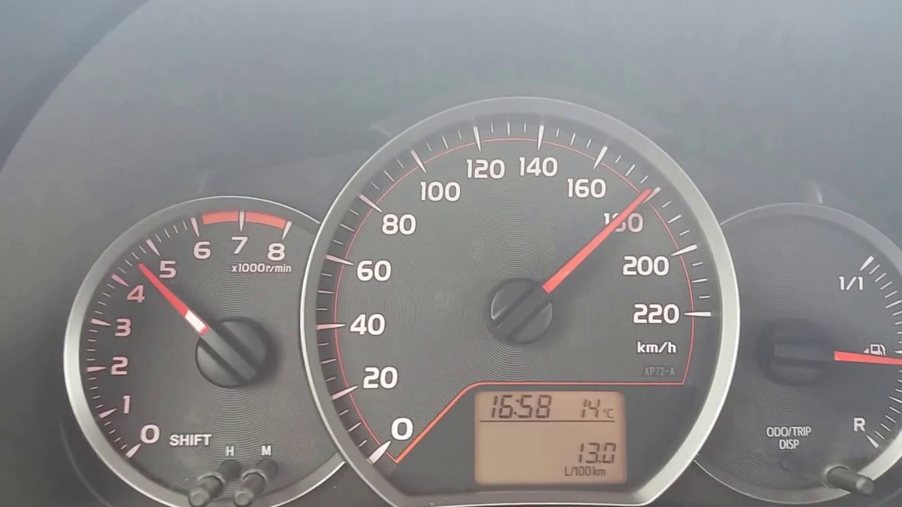 Toyota Yaris 1.33 99 Ps Top Speed Max Speed - Youtube