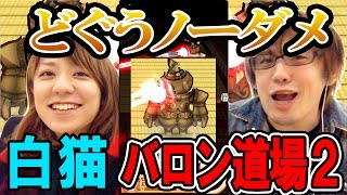 『白猫プロジェクト』バロン道場ファイヤー!!２をのどぐうを、魔道士ひとりでノーダメージクリアー
