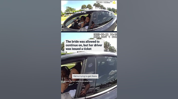 This bride was caught speeding at 105 mph to her wedding