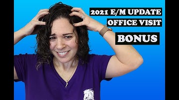 2021 E/M Office Visit Guideline Changes -  Bonus