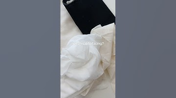 What is an interfacing fabric? #sewing #sewingtips #interfacing #sewingtutorial #sewingforbeginners