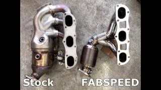 Sound comparison of FABSPEED sport headers vs stock - Porsche GT4