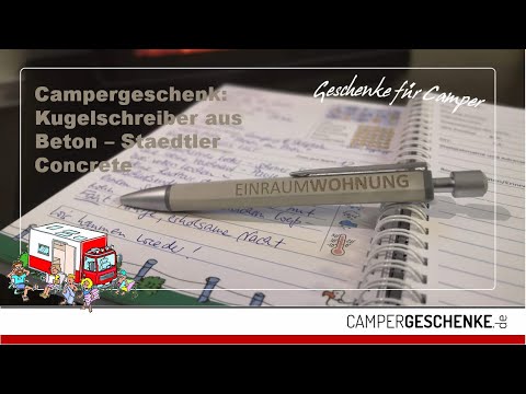 Handgemacht: toller Kugelschreiber aus Beton (Staedtler Concrete)