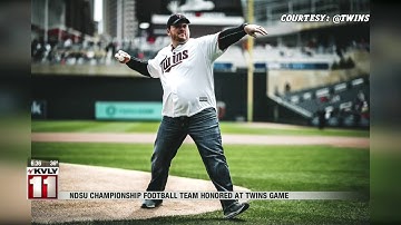 Valley Today Bison FB players honored at Target Field