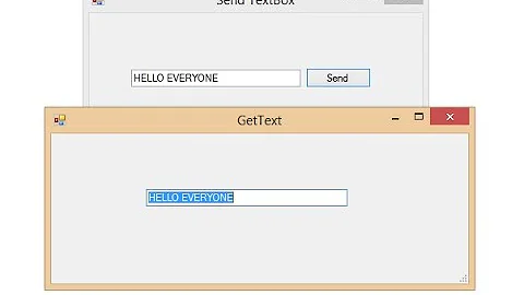 C# - Send textbox text to another form | MHLU C#