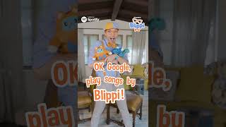 Let's Play Musical Chairs, Ok Google Play Blippi! 🟠🔵 #shorts #blippi #google #music