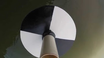 Measure underwater visibility with secchi disk and GoPro