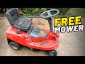 Free abandoned mower can we fix it