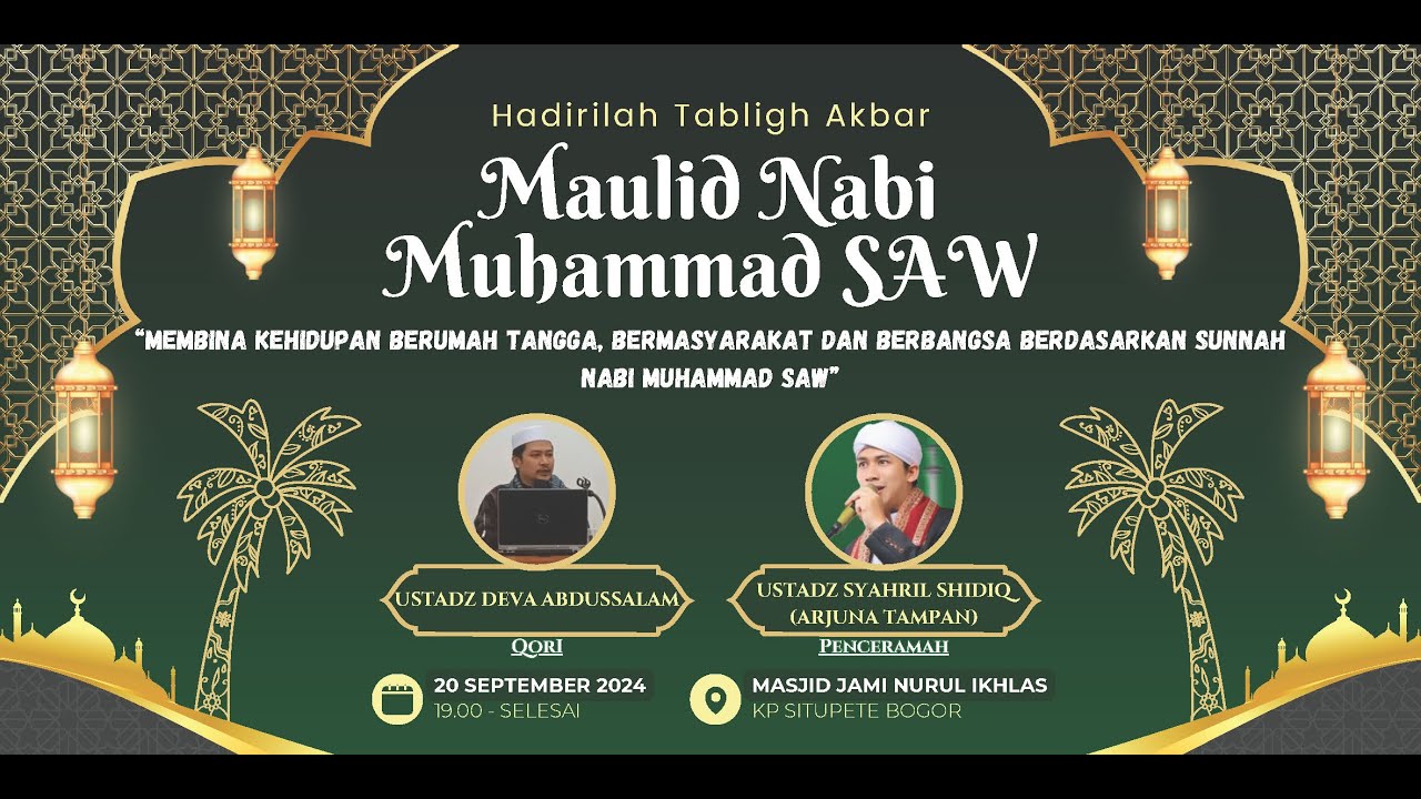 Peringatan Maulid Nabi Muhammad SAW di Masjid Nurul Ikhlas Sukadamai (bagian 2)