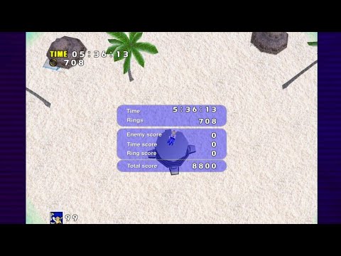 708 Rings and 8800 points (PB) Emerald Coast - Sonic Adventure DX (PC Steam)