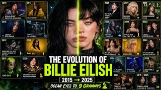 Famous Billie Eilish Evolution 2015–2025 🔥 From Ocean Eyes to Global Icon Profile