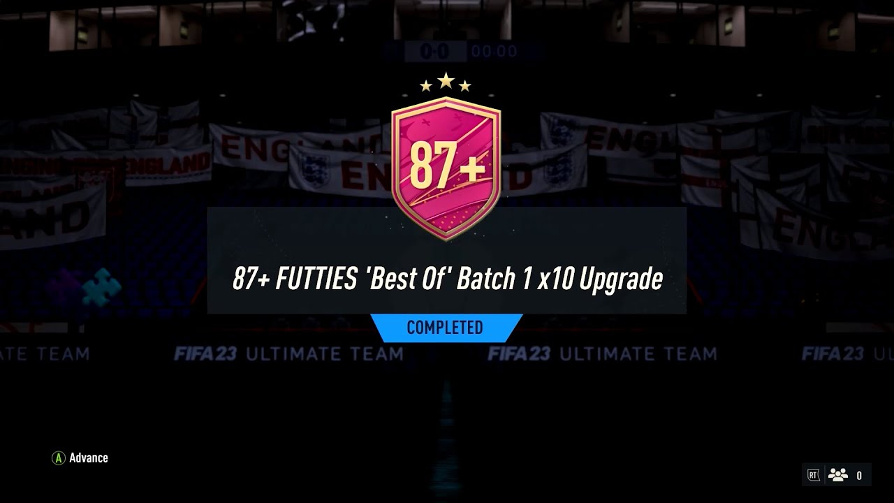 FIFA 23 30 x 87+ x 10 Best of Batch 1 Futties Pack!