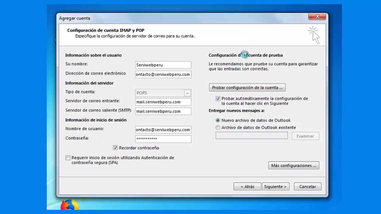 Configuraci n De Tu Correo De Dominio En Microsoft Outlook YouTube