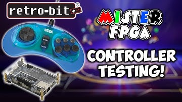 MiSTer FPGA Retro-Bit Official Sega Genesis USB Controller Testing!