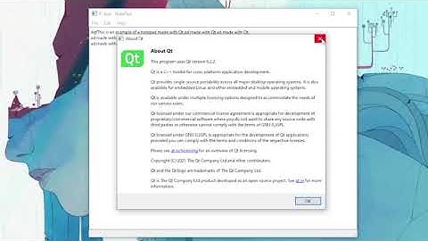 NotePad made with Qt