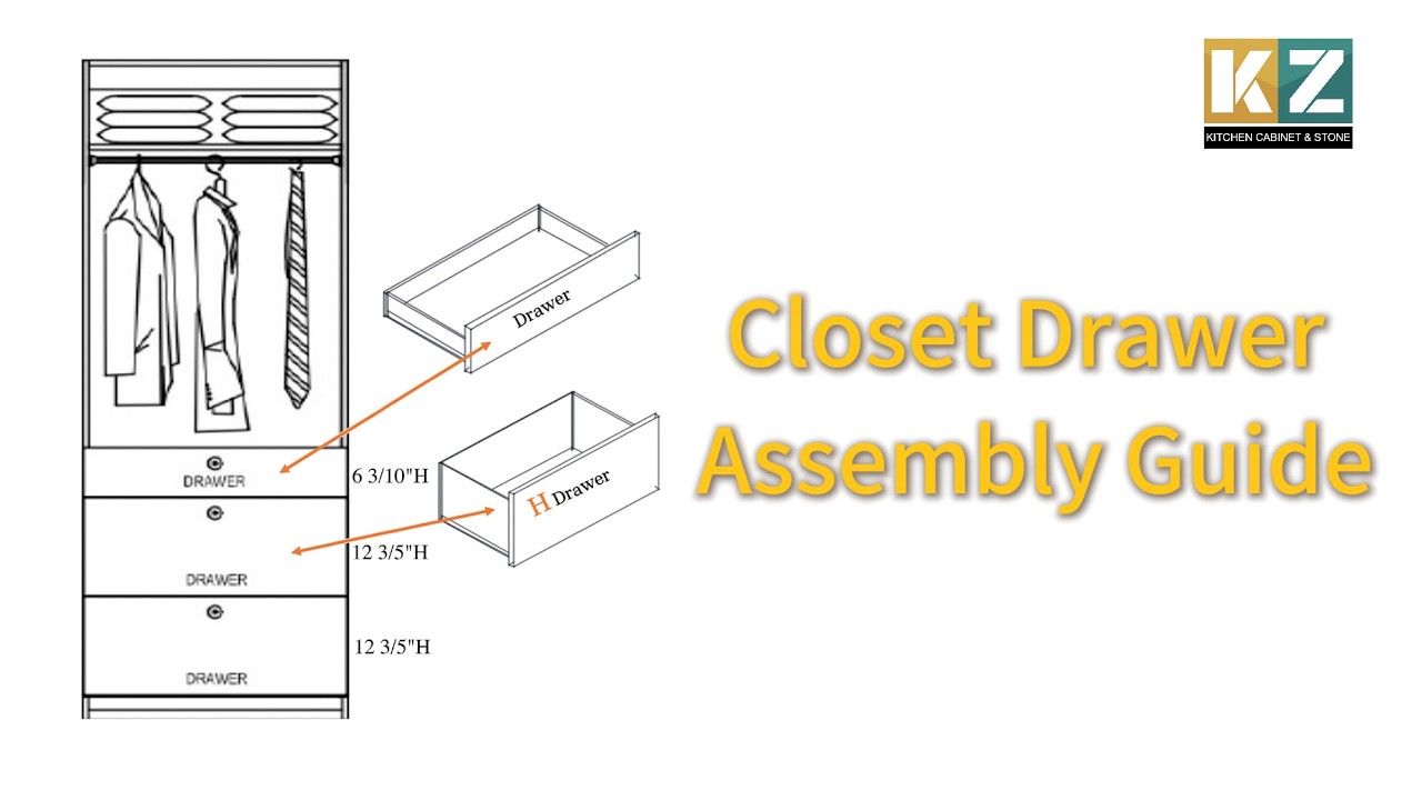 Drawer & Organizer Accessories Installation Tutorial | KZ Closet System