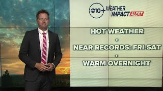Extended Forecast | Expect near-record temperatures through Saturday