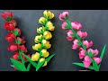 Simple and beautiful paper flower making  paper crafts  diy home decor