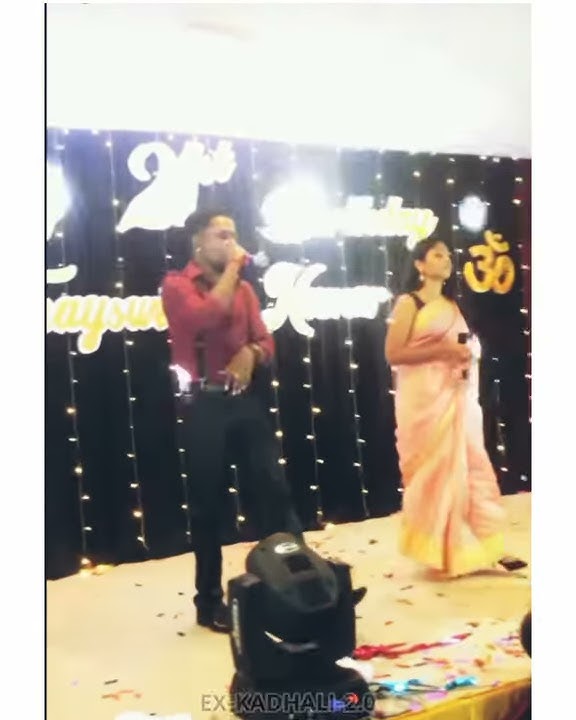 Ex-kadhali 2.0 live performance by SHADDY DANNY x NIVASHINI what's app status...