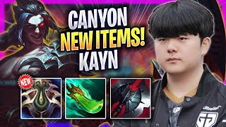 CANYON TRIES KAYN WITH NEW ITEMS! - GEN Canyon Plays Kayn JUNGLE vs Vi! | Season 2024