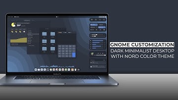 GNOME Desktop Customization | Minimalist Dark Desktop with Nord Color Theme | Fedora 37 WS