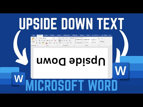 How To Create Upside Down Text In Microsoft Word Document
