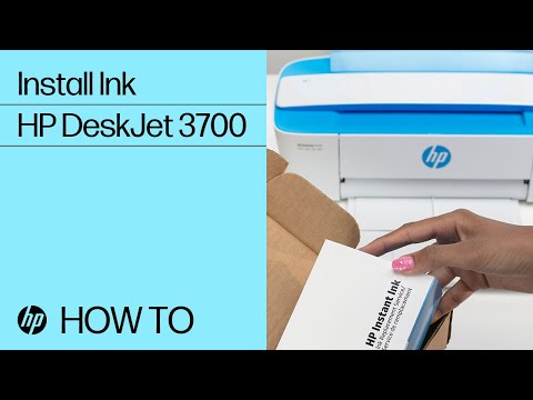 HP Deskjet 3700 Series (3772): How to Install Ink Cartridges 